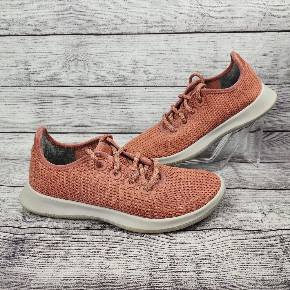 Allbirds Tree Runner Shoes Womens 6 Melon Orange Knit Running Walking Sneakers